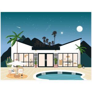 Desert Wall Art, Boho Poster, Boho Art, Boho House - BRAND NEW, 24" W x 18" H